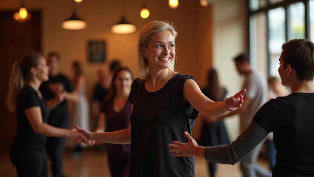 New dancers being welcomed and introduced to a social dance group